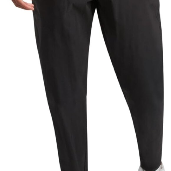 Men's Black Lightweight Stretch Work and Golf Pants with UPF 30 for All-Day Comf - Picture 1 of 7